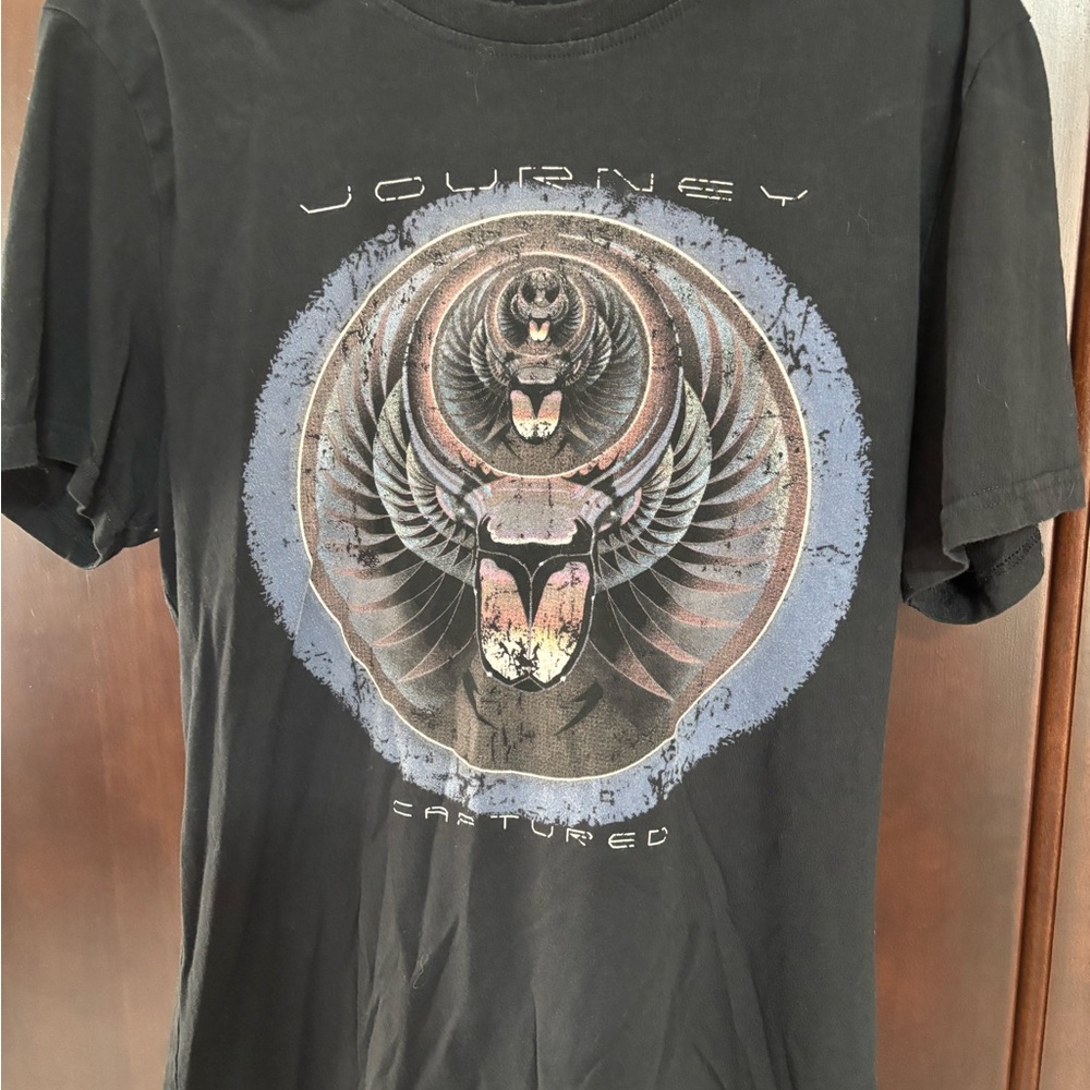 Journey Captured Eleven Paris Black Tee with Graphic Design